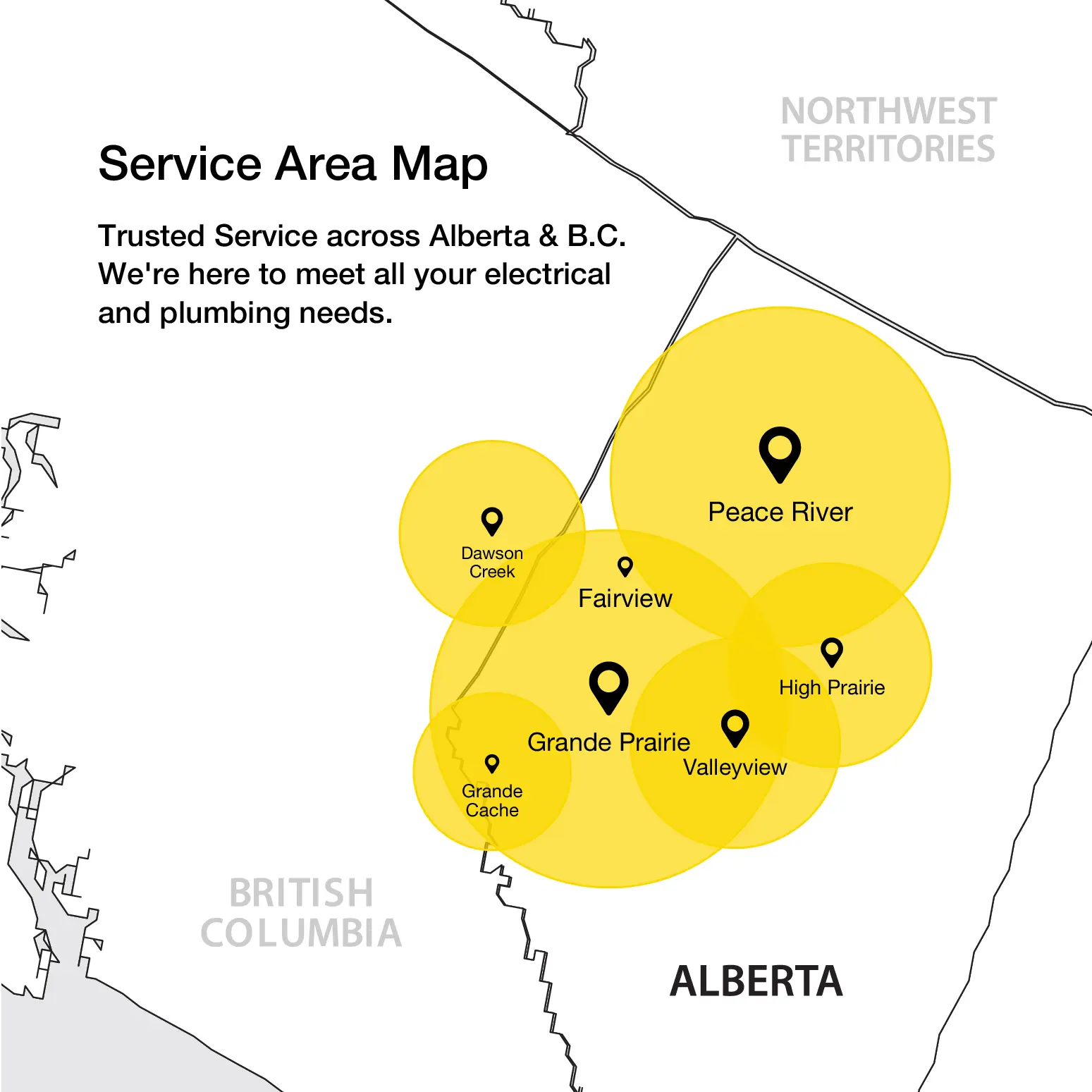 Gray electric Service Area Map Mobile